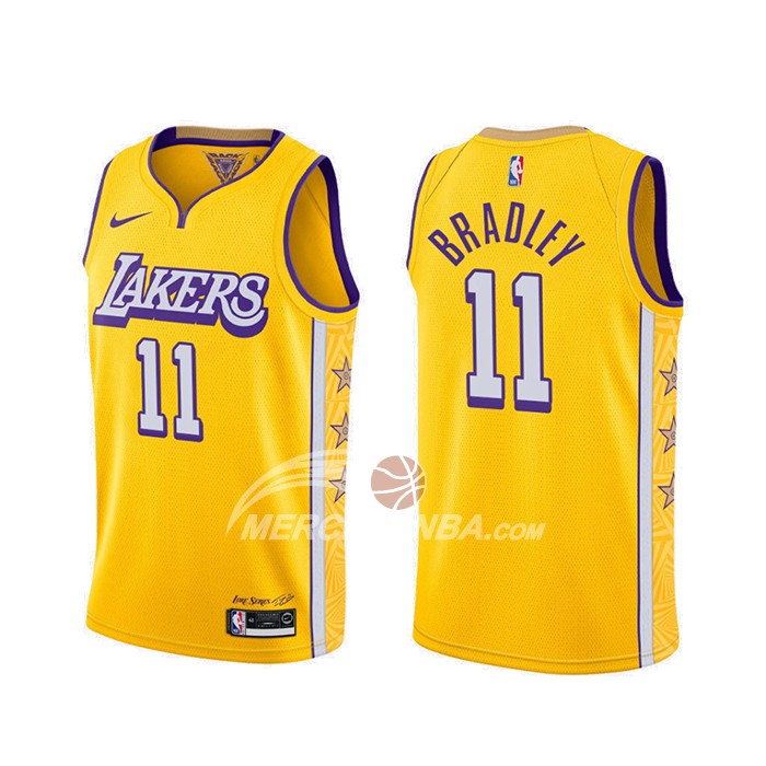 Maglia Los Angeles Lakers Avery Bradley Citta 2019-20 Giallo